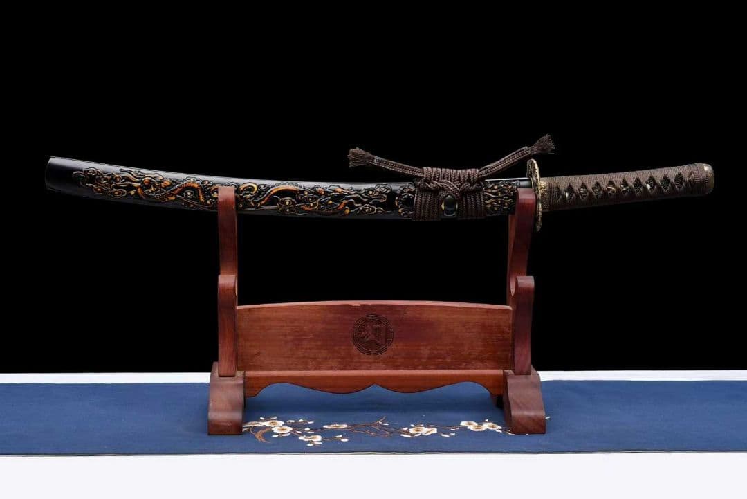 【龍鎮乾坤】古兵器 武具 刀装具 日本刀　模造刀 居合刀 武士道 鑑賞用 美術刀