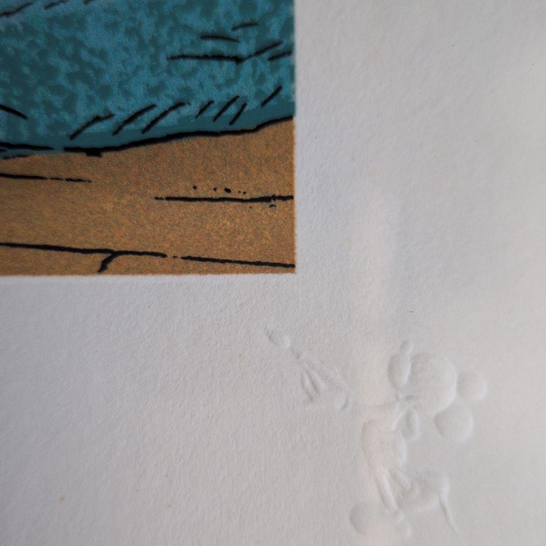 ミッキー・マウス クリスマスキャロル　ディズニー シルクスクリーン　絵画