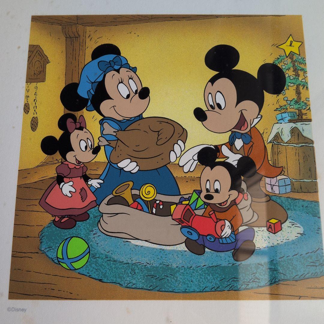 ミッキー・マウス クリスマスキャロル　ディズニー シルクスクリーン　絵画