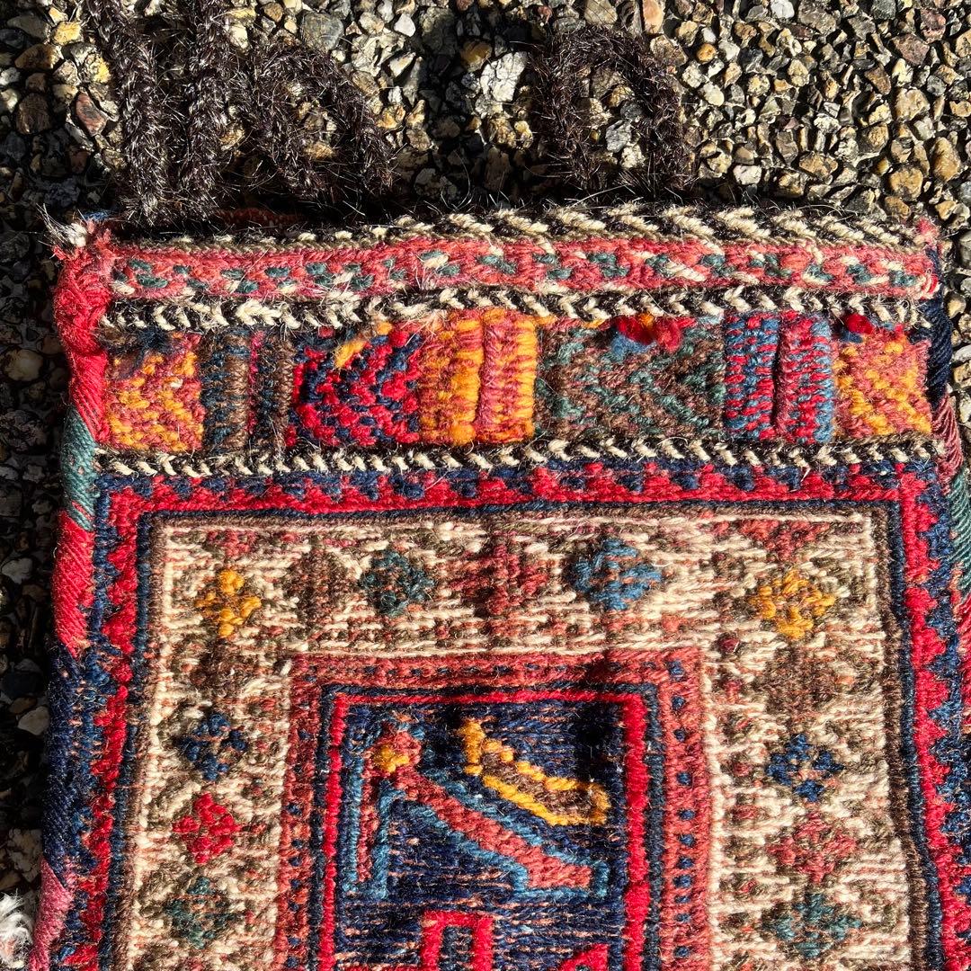 アンティーク キリム/スマック織 アフシャール族の塩袋 手織り