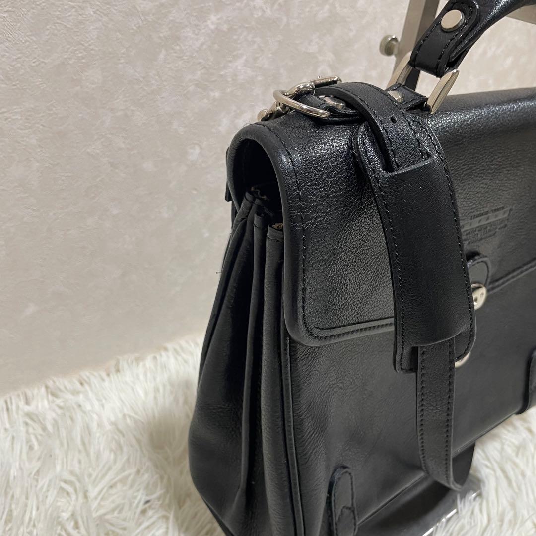 極美 青木鞄 NEVADA ラガード ミニダレスバッグ　2way レア ブラック