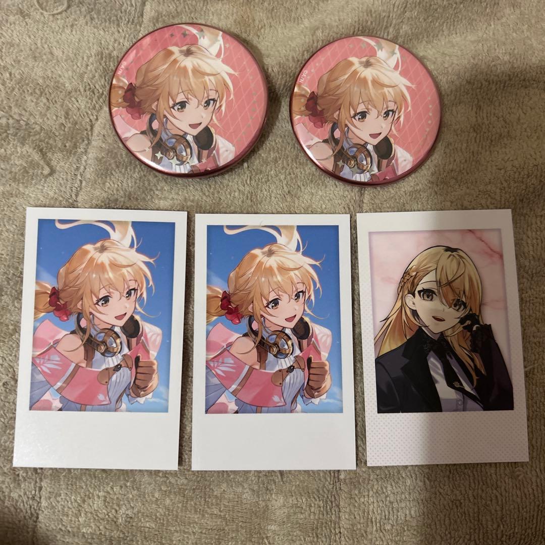 にじさんじ東京公演家長むぎ缶バッジ＆チェキ風カード - メルカリ