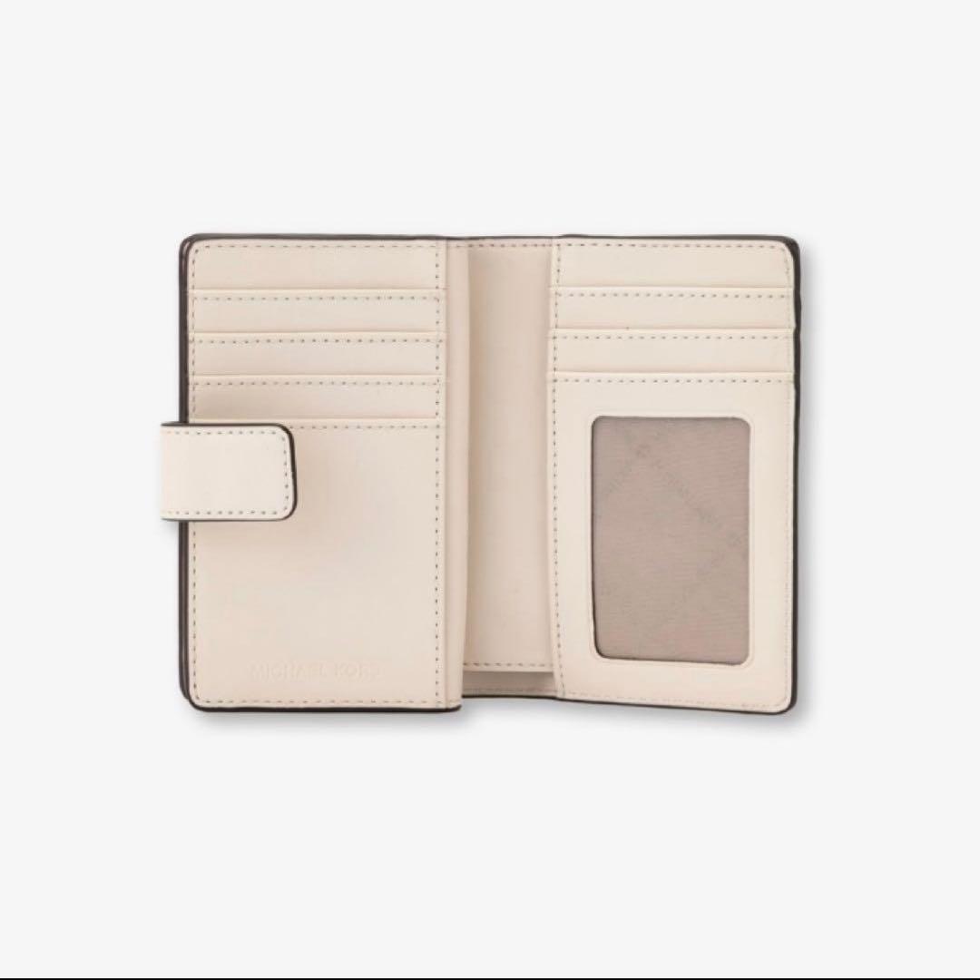 未使用】MICHAEL KORS マイケルコース二つ折り財布 アイボリー - メルカリ