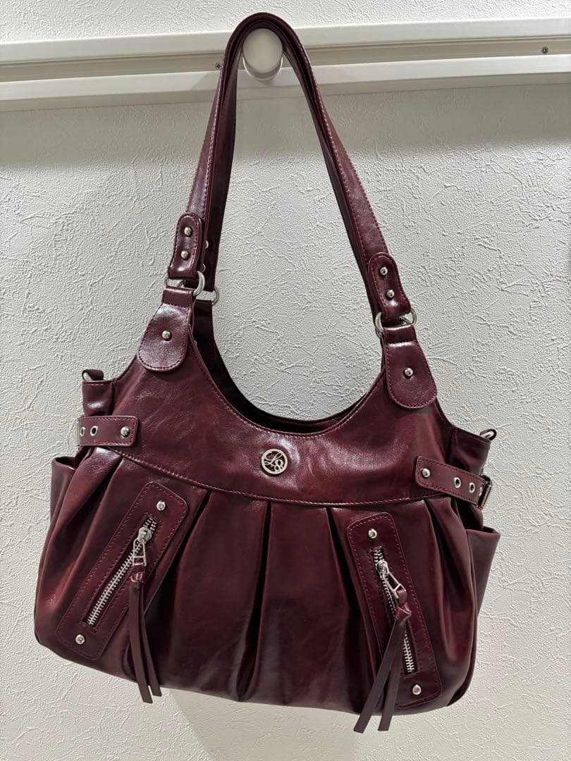 [専用]ILLIGO エンバー バックル ショルダーバッグ バーガンディ