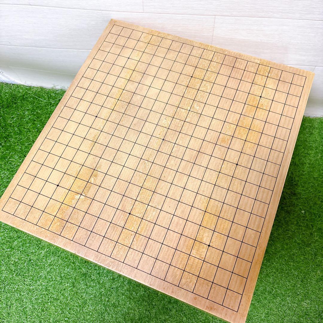 希少　6.7寸　囲碁盤セット　20.6cm 新榧　天地柾目　大理石碁笥　御筒