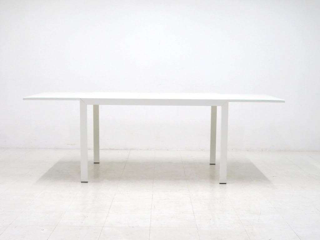展示品　カリガリス　ガラス　伸長式　エクステンション　ダイニングテーブル