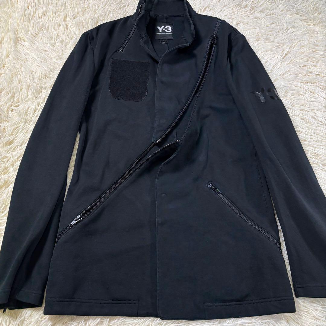 Y-3 個性派 ジャケット 斜めジップ デザインワッペン (175/88A)