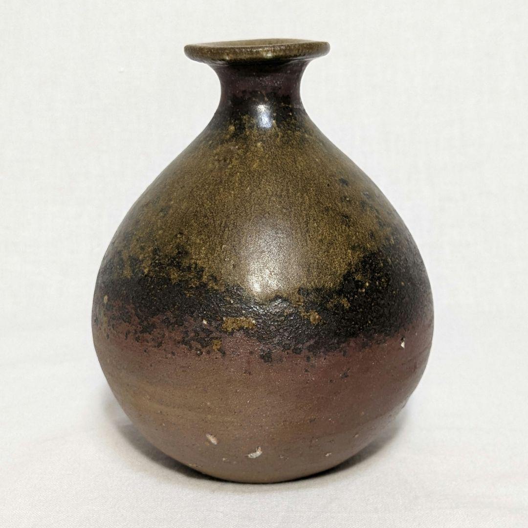 岡山県重要無形文化財 伊勢崎満 備前焼 徳利 共箱共布 酒器 食器