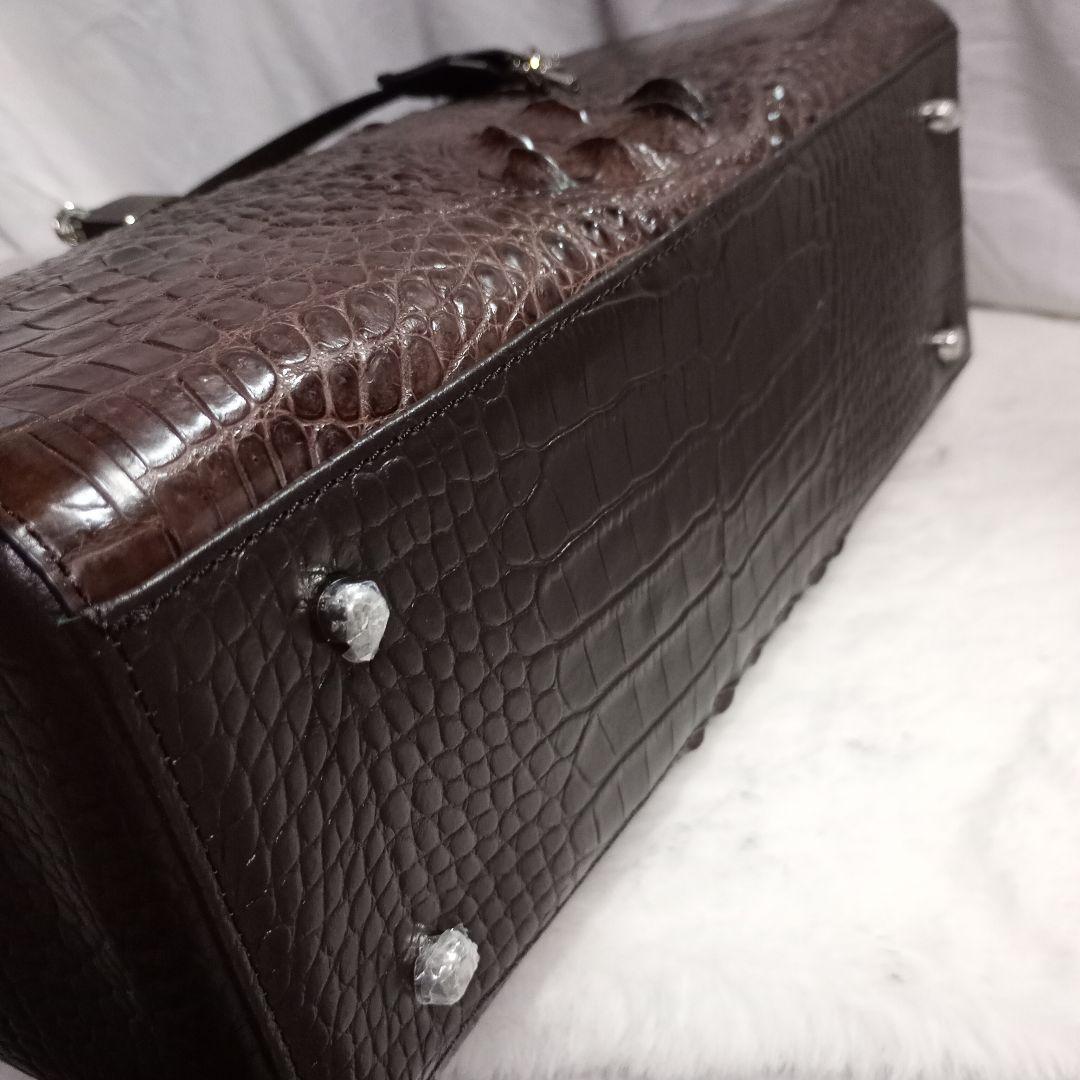 【新品未使用】RODANIA ロダニア 2WAY ハンドバッグ クロコダイル