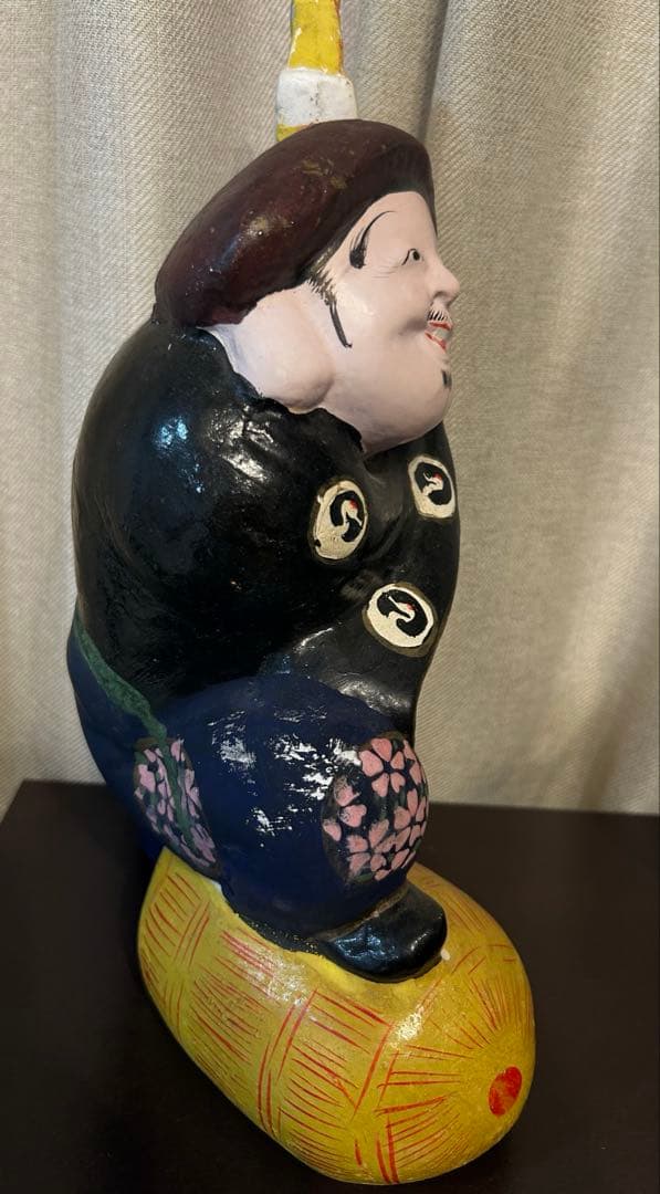 希少 長野県 中野雛人形 大福帳持ち大黒天 中野人形 中野土びな 郷土玩具