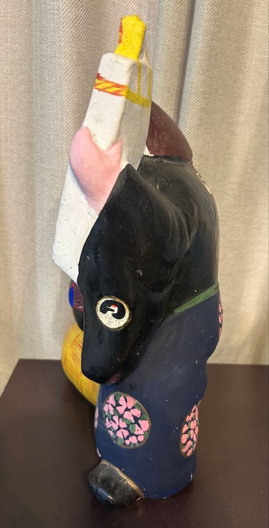 希少 長野県 中野雛人形 大福帳持ち大黒天 中野人形 中野土びな 郷土玩具