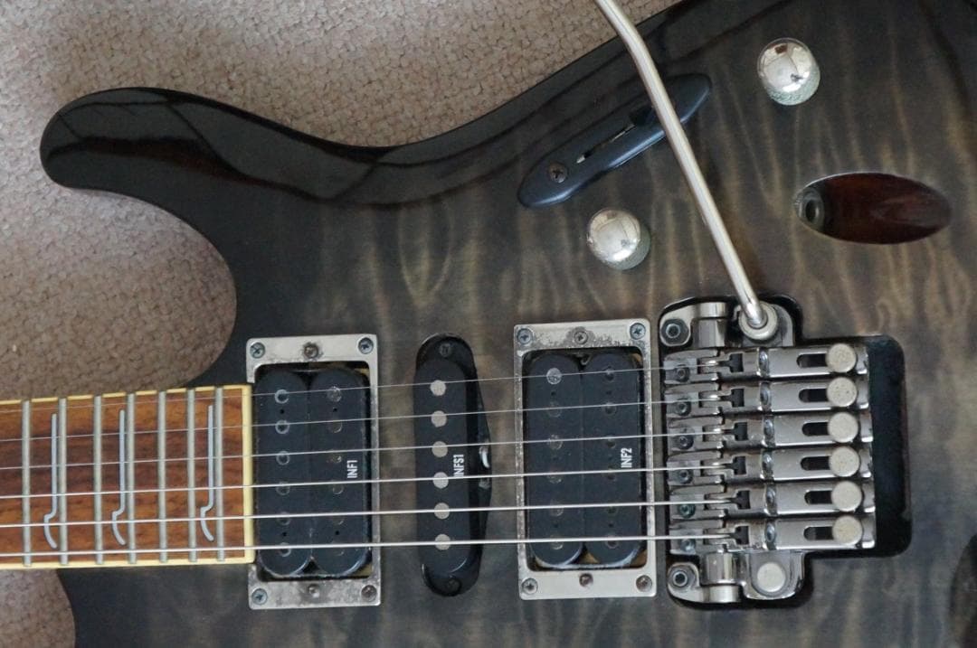 美品）Ibanez S570DXQM TGB エレキギター Guitarra Electrica Serie