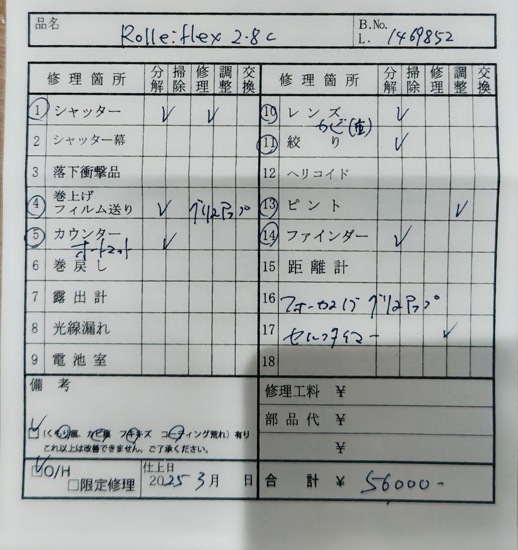 ローライフレックス 2.8C クセノター