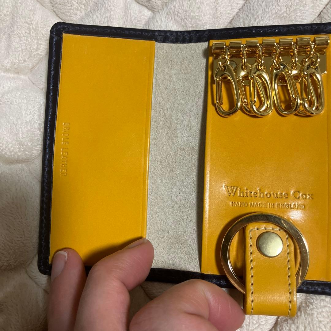 未使用級】WhitehouseCox レザー 6蓮 キーケース キーリング付 - メルカリ
