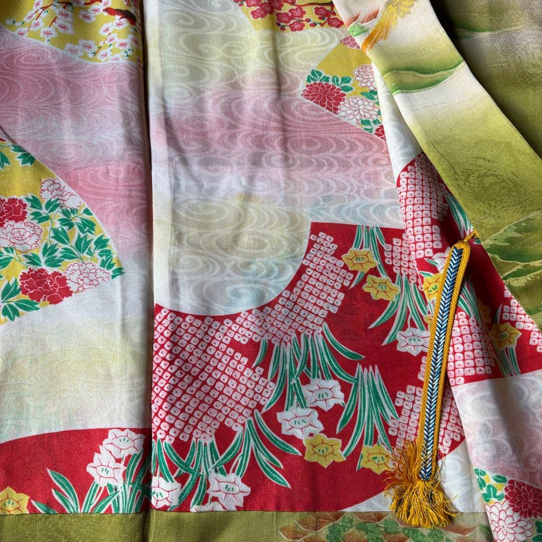 2614 アンティーク着物2枚・羽織1枚おまとめ売り 材料正絹 - メルカリ