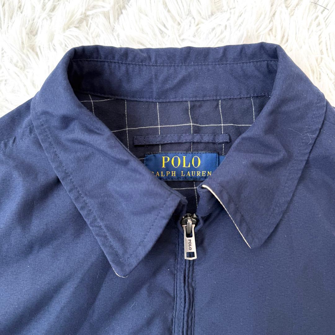 人気✨】ポロラルフローレン スイングトップ ネイビー 裏地チェック