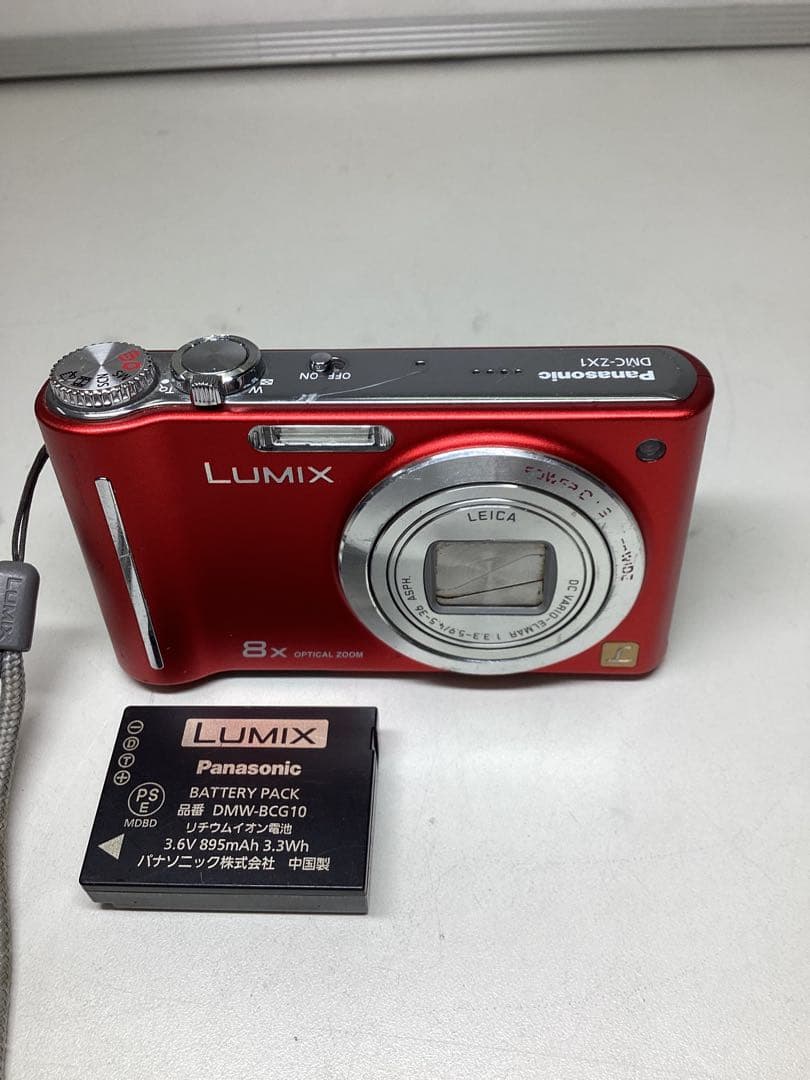 ジャンク Panasonic LUMIX DMC-ZX1 レッド 8倍ズーム - メルカリ