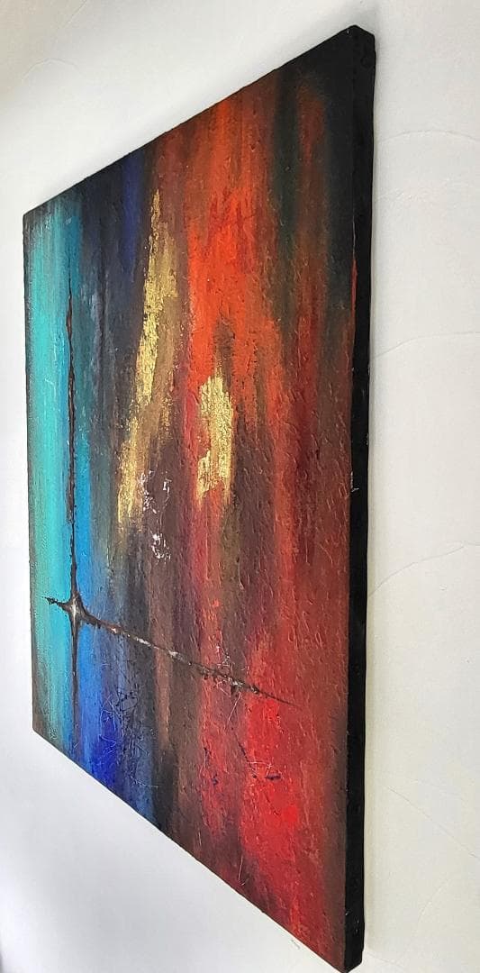 絶対零度/ 抽象画 キャンバス 73×61㎝ F20 モダンアート 原画1点のみ