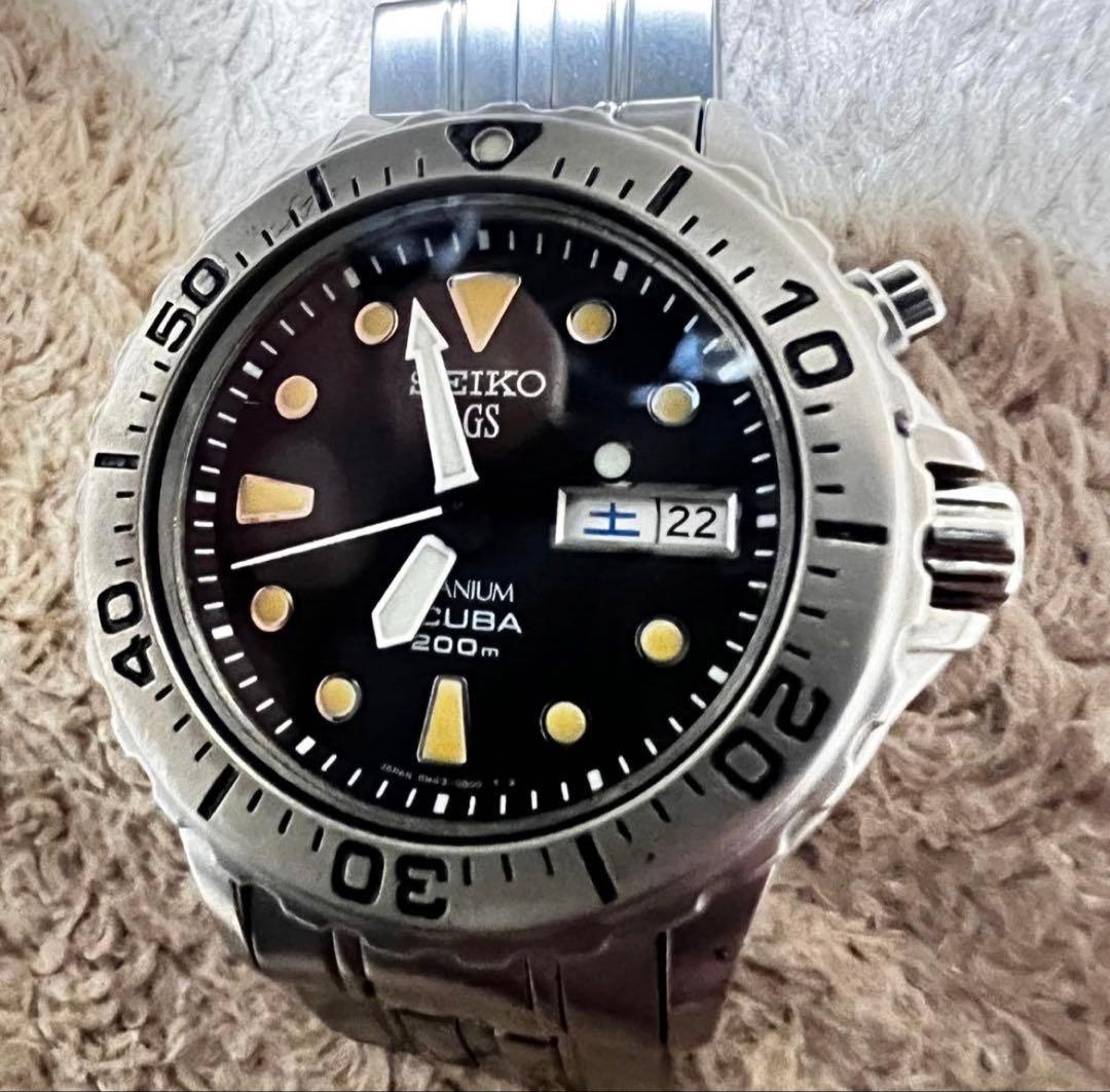 希少　ビンテージ品 スキューバダイバー　チタニウム トロピカルダイヤル