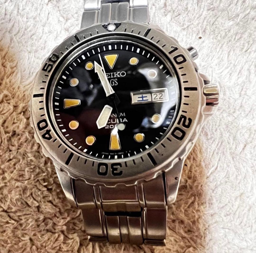 希少　ビンテージ品 スキューバダイバー　チタニウム トロピカルダイヤル