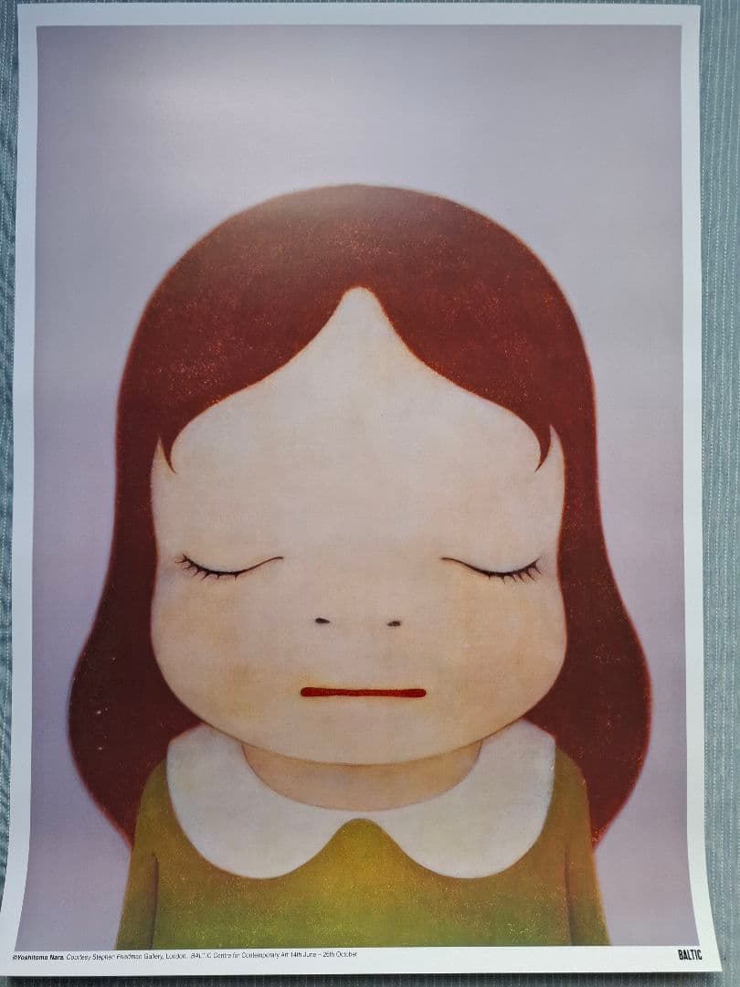 奈良美智2枚組ポスター 『Eyes Open & Eyes Closed』