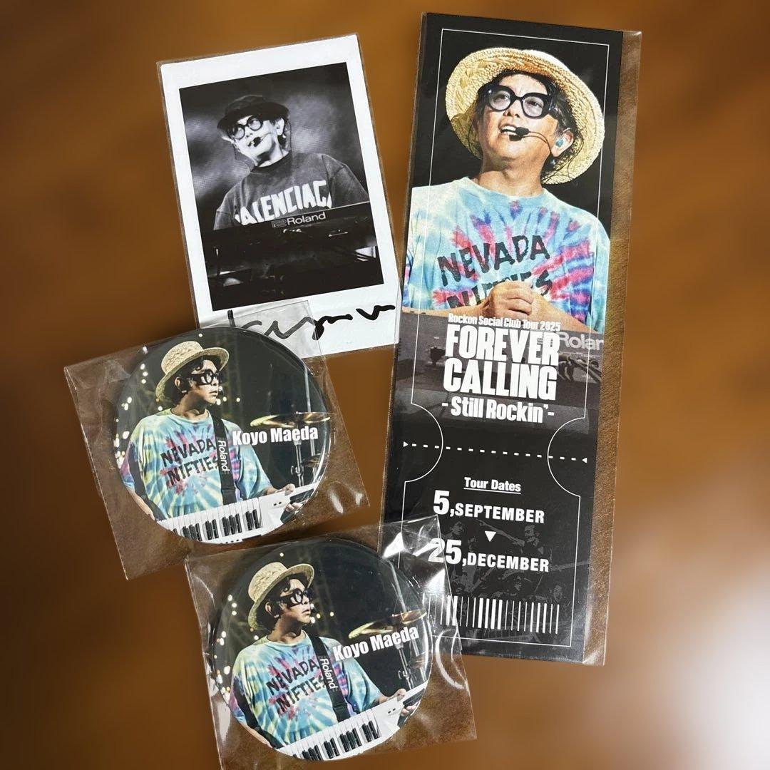 ロックオンソーシャルクラブ くじ サイン入りチェキ チケット 缶バッジ