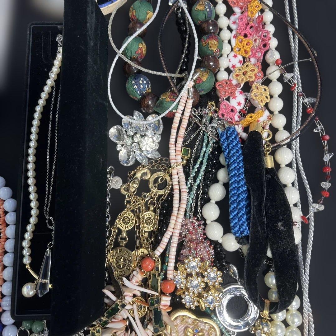 PB193 アクセサリーまとめ　整理品　遺品　約140点　天然石　珊瑚　べっ甲