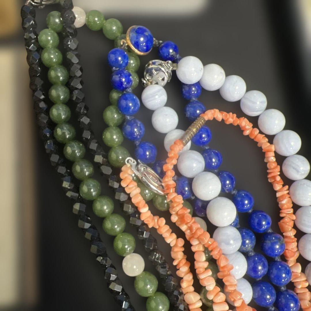 PB193 アクセサリーまとめ　整理品　遺品　約140点　天然石　珊瑚　べっ甲