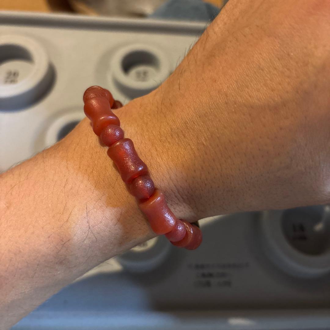 すごい！これもつけたらブワーってくる！九眼天珠と瑪瑙のブレス！