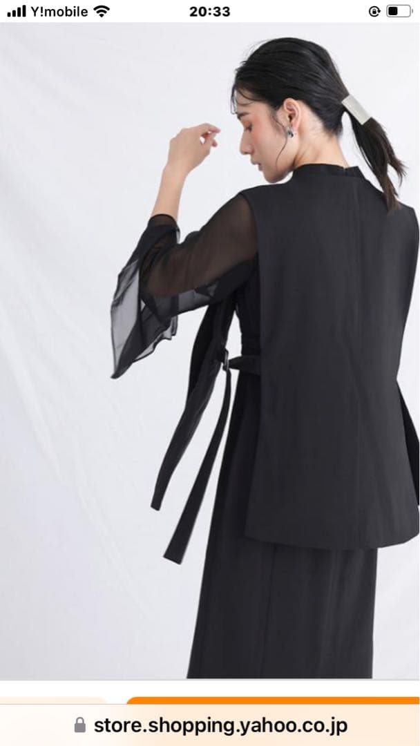 断捨離中さく子　オケージョンドレス　ワンピース　ブラック　M