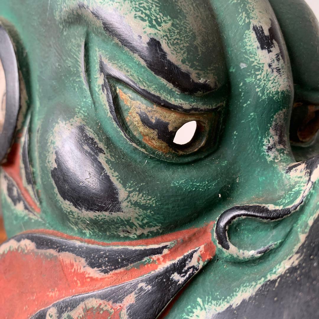 迦楼羅 乾漆 能面 レプリカ 烏天狗 カラス 酉 - メルカリ