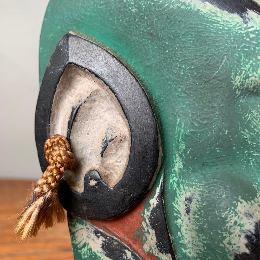 迦楼羅 乾漆 能面 レプリカ 烏天狗 カラス 酉 - メルカリ