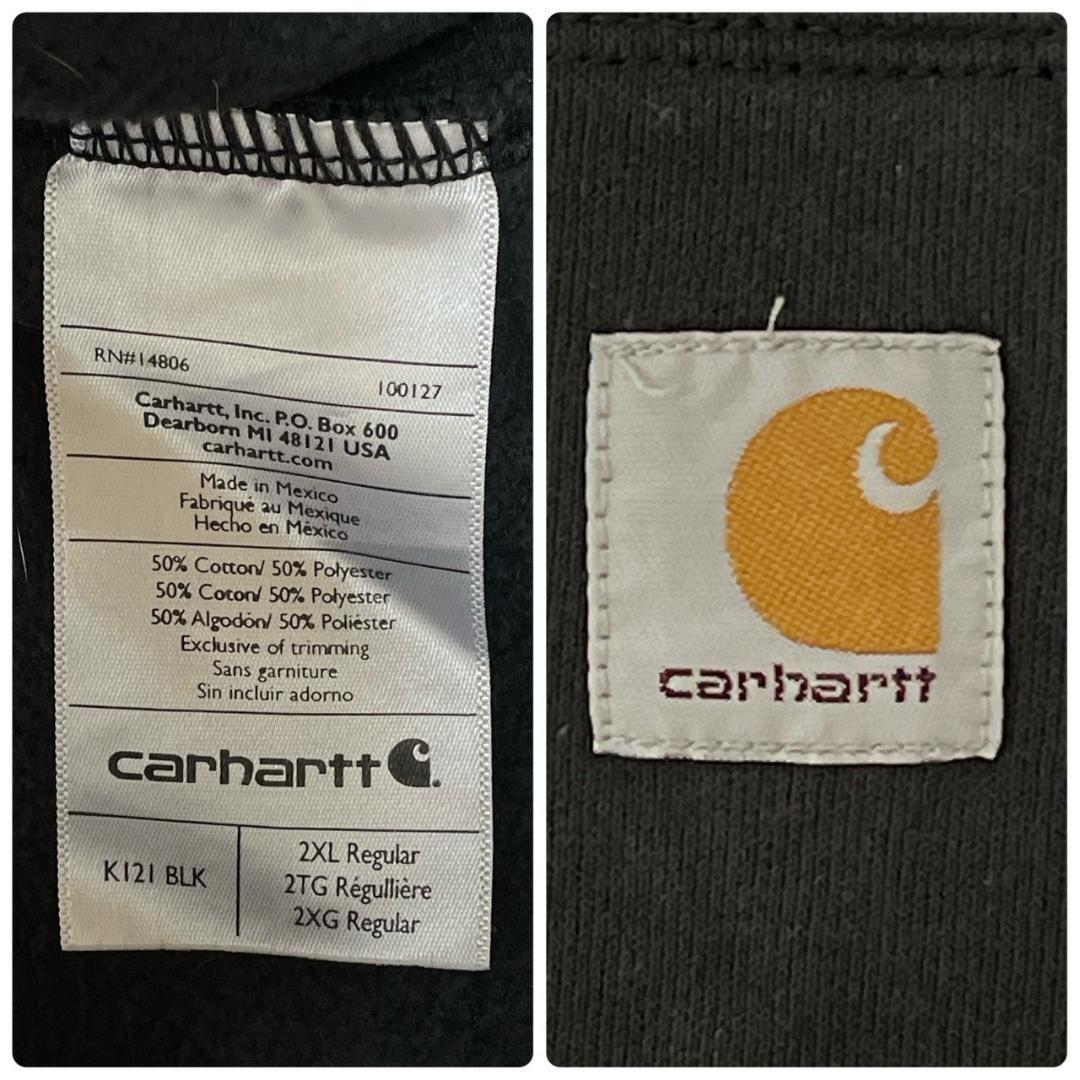 Carhartt パーカー 2XL プルオーバー 肉厚 ロゴタグ メキシコ製