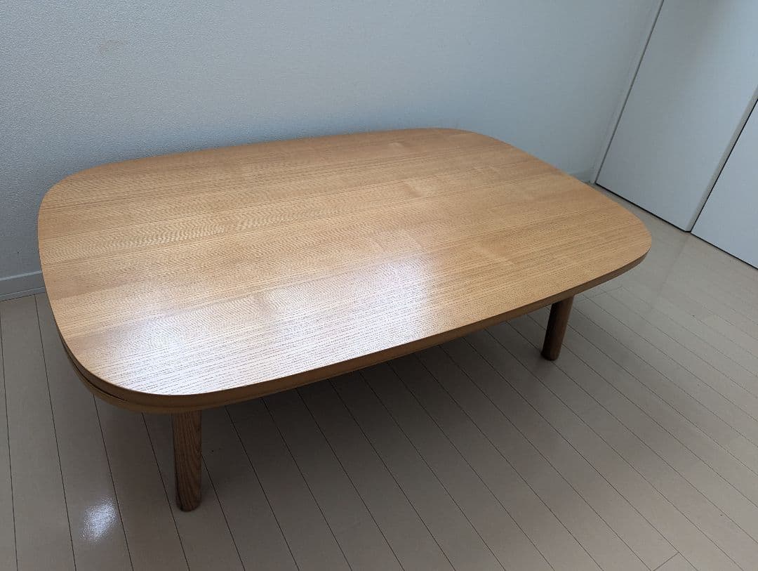 美品】無印良品 天然木テーブルコタツ MJ-KTF1200B/N