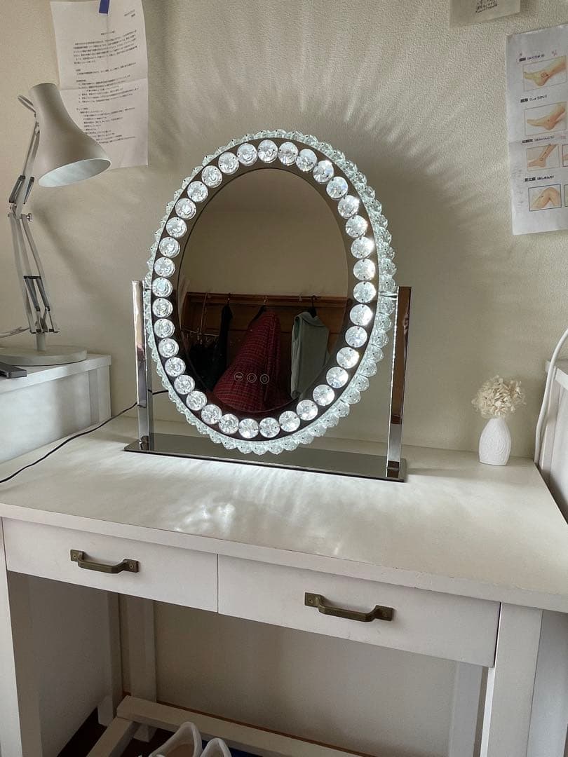 タイムセール　大人気　ブリエ　Francfranc 女優ミラーLED ドレッサー