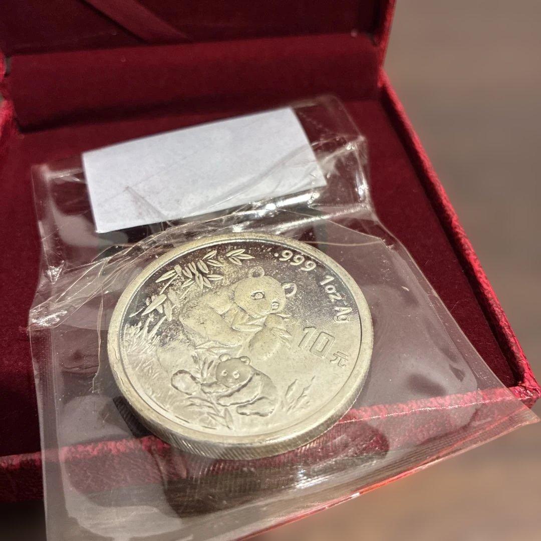 中国 パンダ銀貨 10元 1オンス