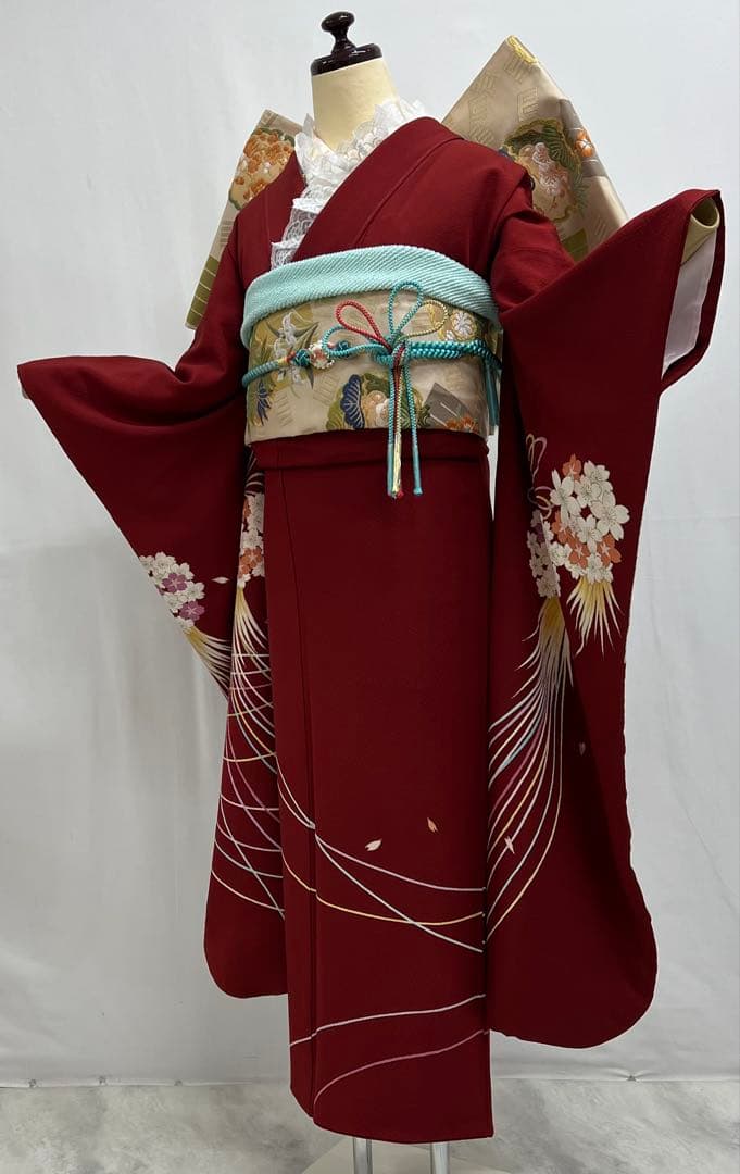 パーティー成人式振り袖フルセット長襦袢付金彩加工530
