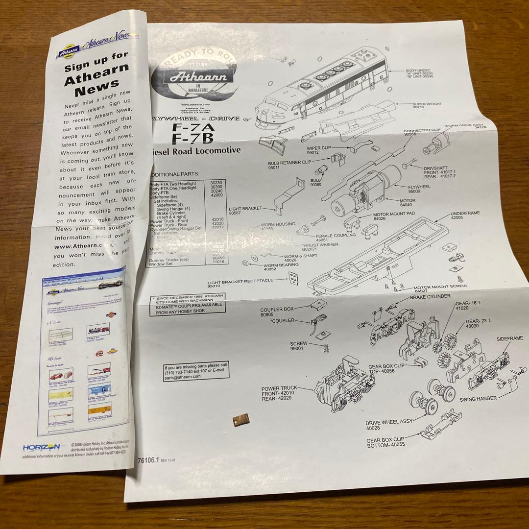 Athearn 鉄道模型　CHICAGO burlington f7a-f7b
