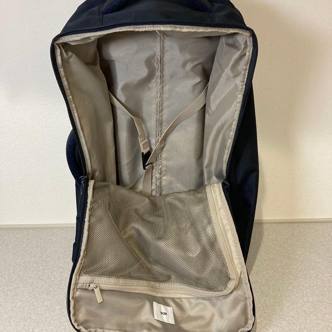 希少 エース ACE リュック キャリーバッグ 2WAY 機内持込可 ネイビー