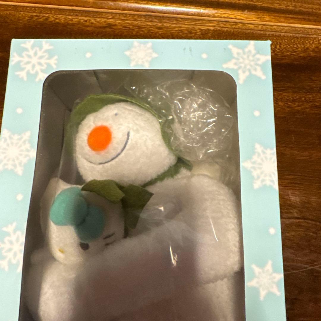 ハローキティ　スノーマン　ぬいぐるみ　箱に破れあり