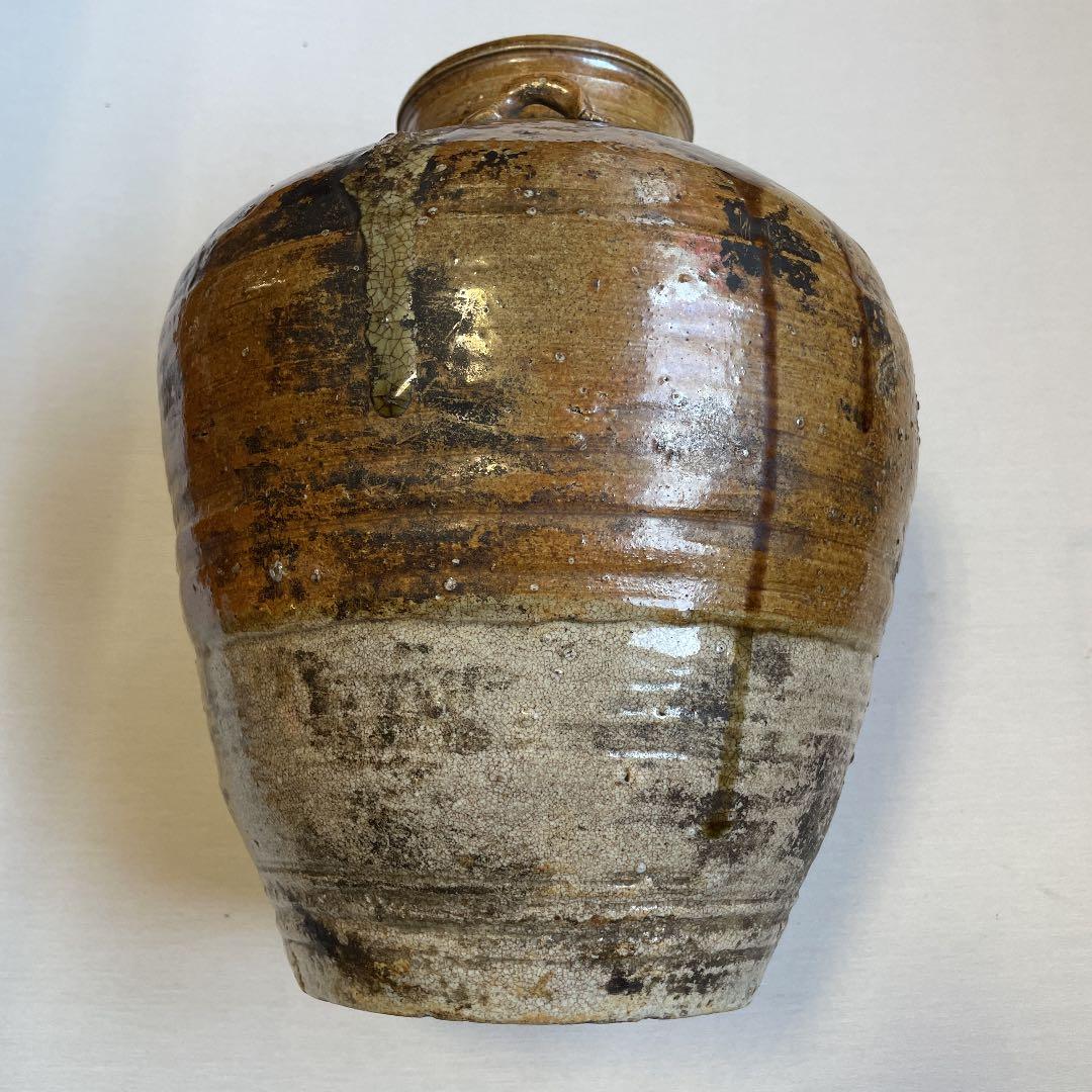 信楽焼 四耳壺 葉茶壺