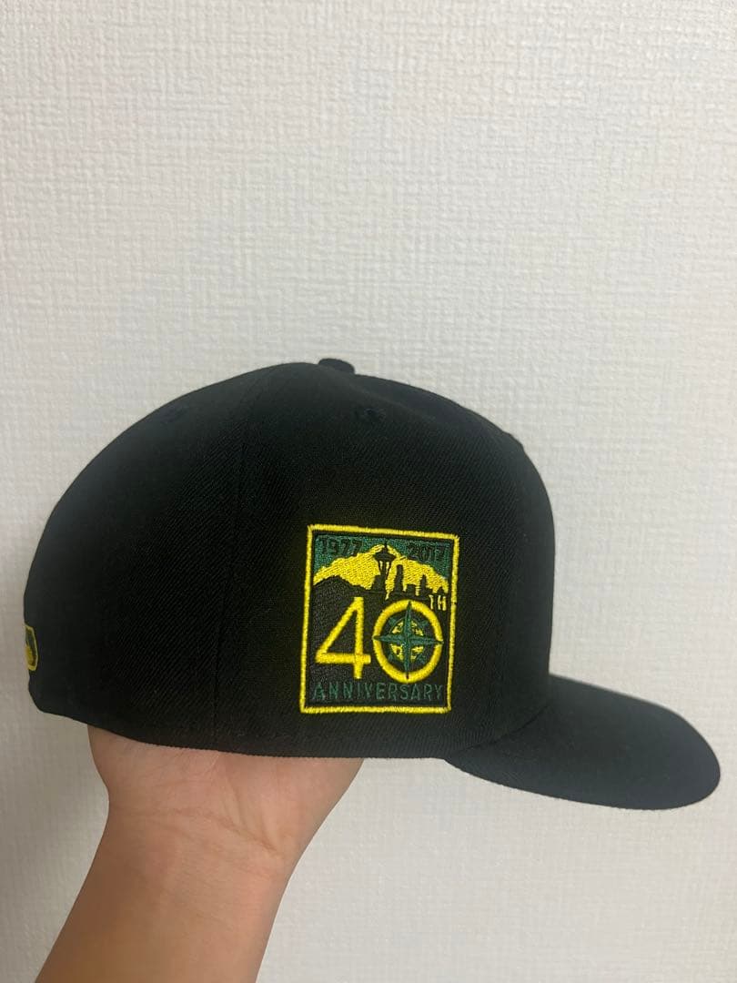 40周年ブラックキャップ MLB シアトル・マリナーズ stone island