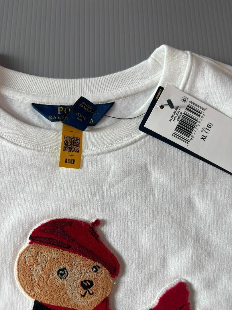 残り僅か日本未入荷最新作新品ラルフローレンポロベアトレーナーガールズXL160