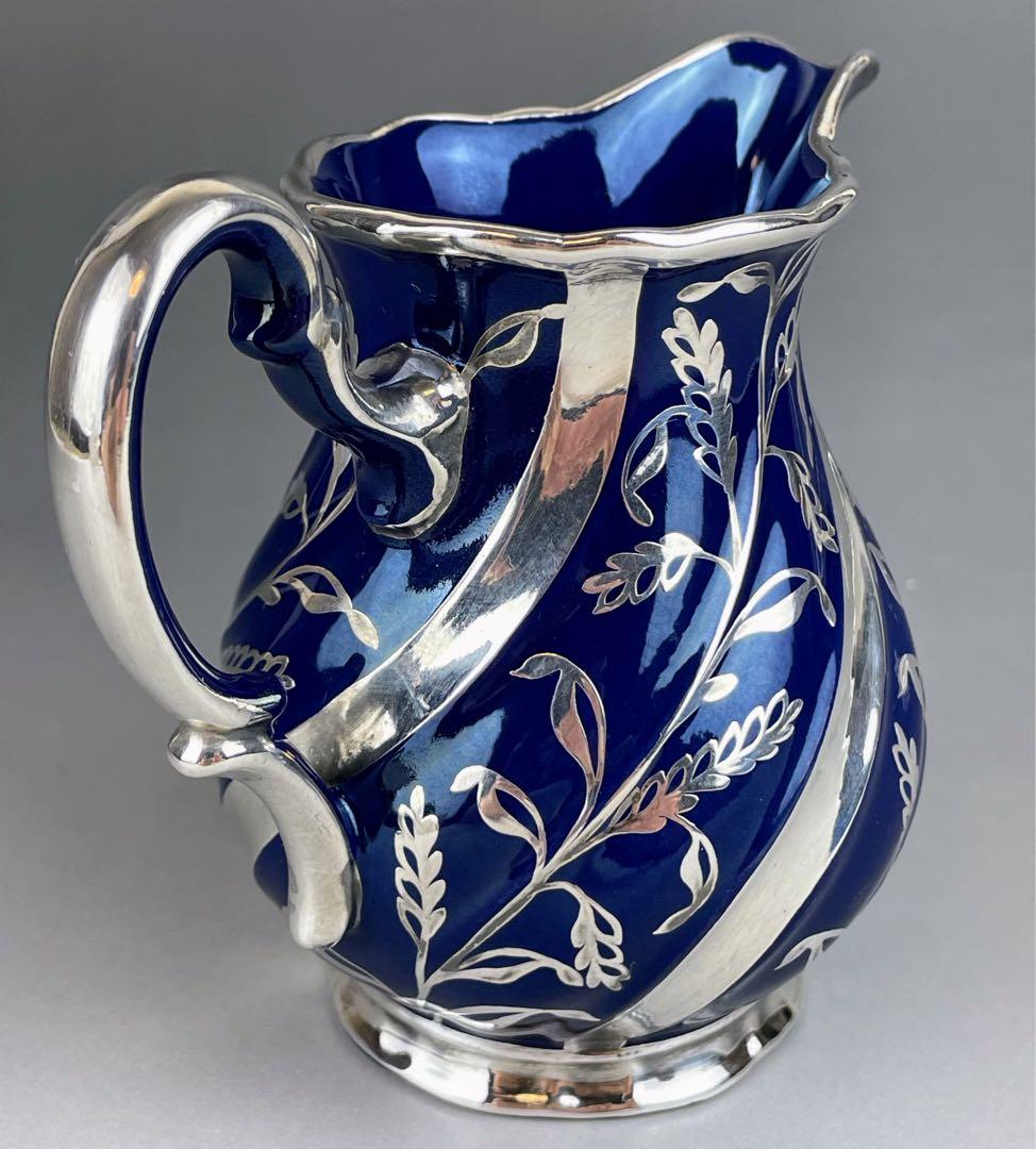 【専用】リチャードジノリ 純銀巻 草花紋 水差し アールヌーボー ミルクジャグ