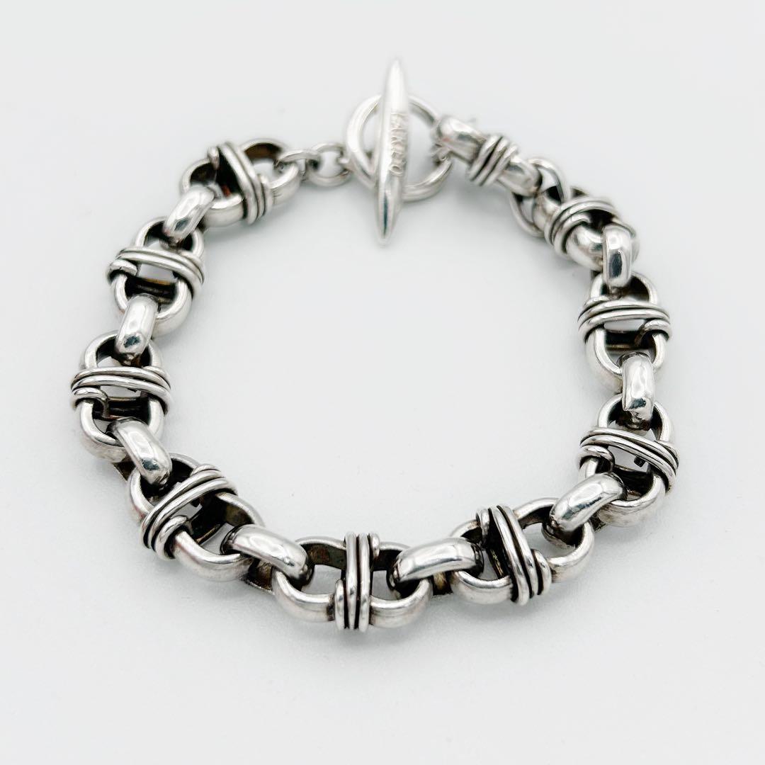 希少】タケオキクチ アンカーチェーン ブレスレット Ag925 トグル