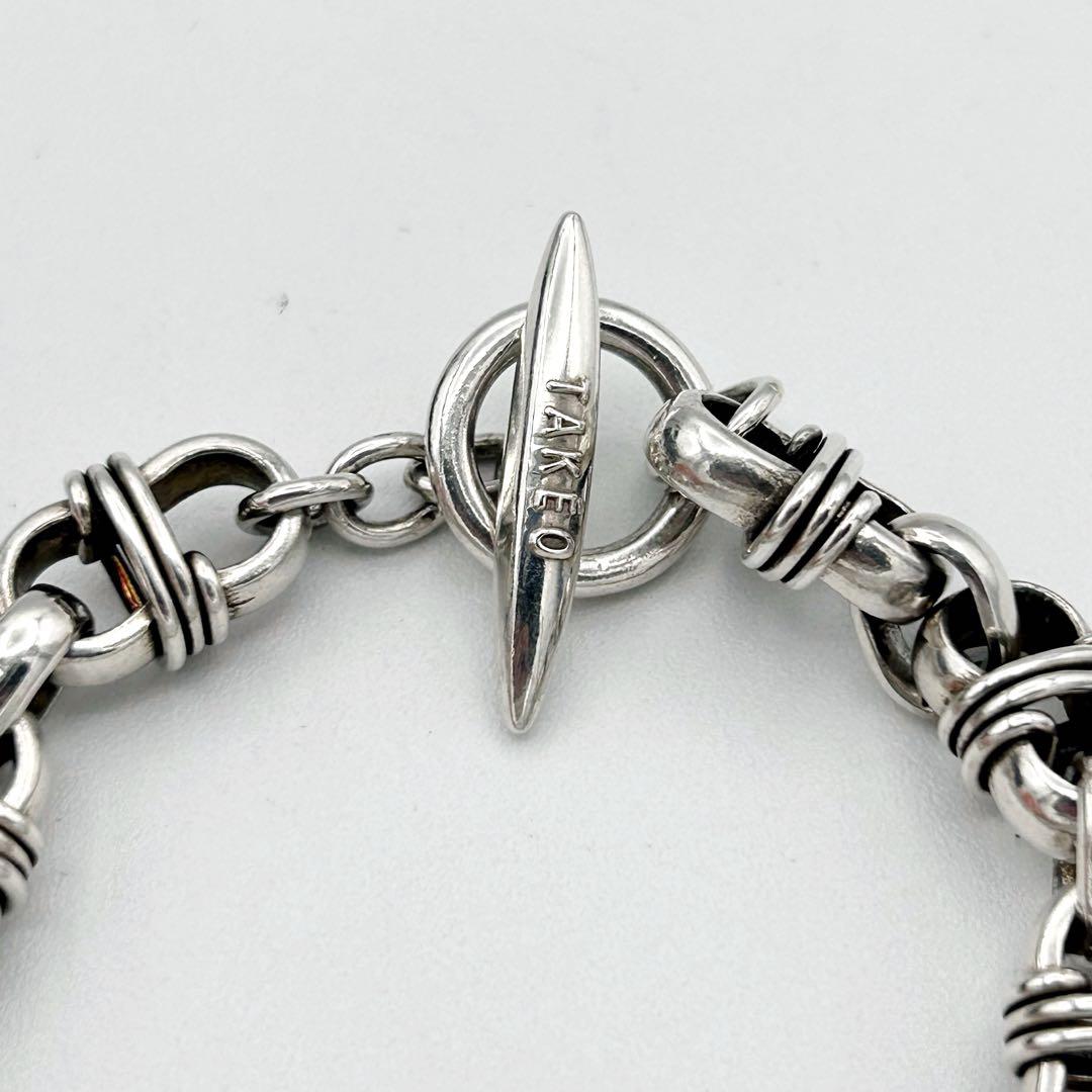 希少】タケオキクチ アンカーチェーン ブレスレット Ag925 トグル