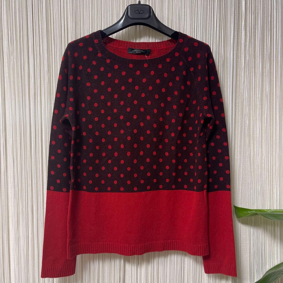 新品】M ax Maraラウンドネック長袖ニットセーター M Max Mara