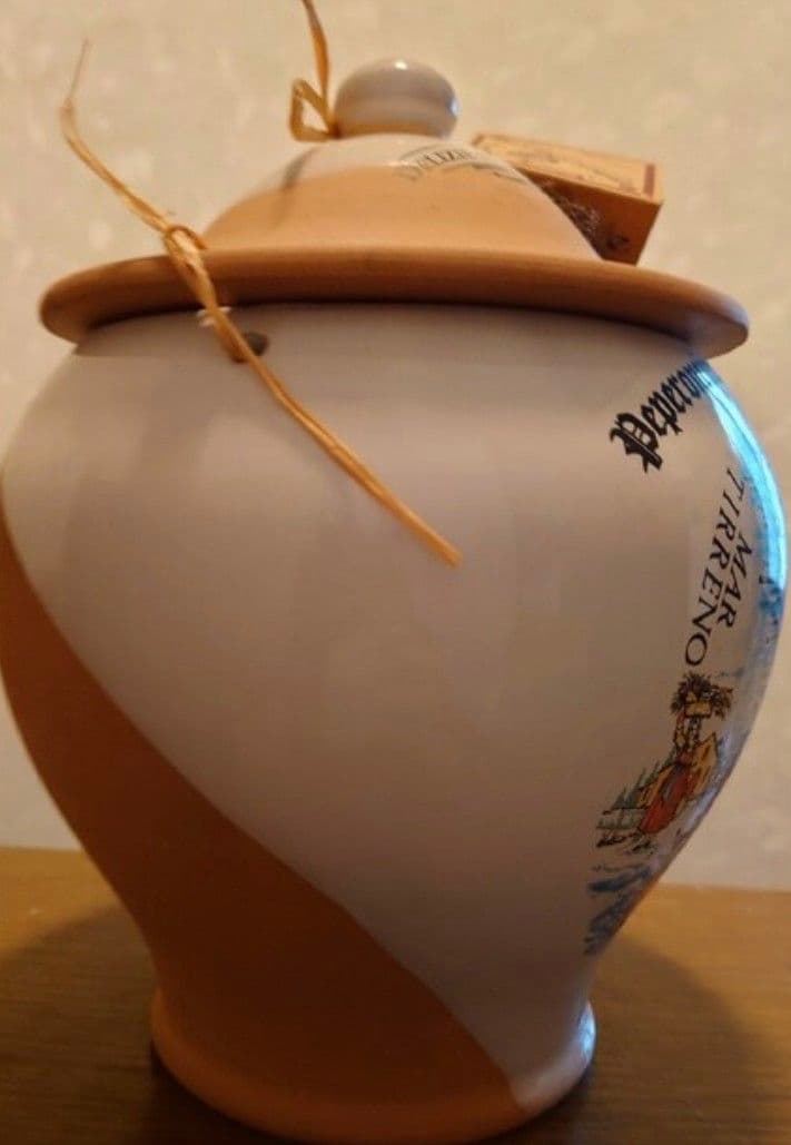 アンティーク イタリア地図陶器調味料入れ 未使用品