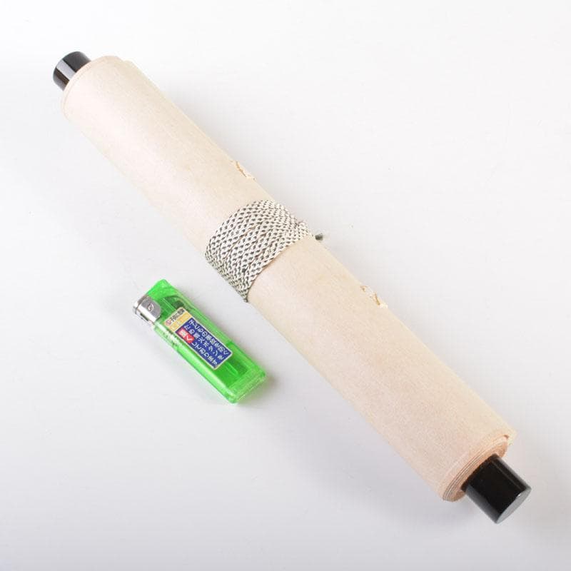 掛軸 前大徳 長谷川寛州筆 一行書 「直心是道場」 共箱 C 6884A