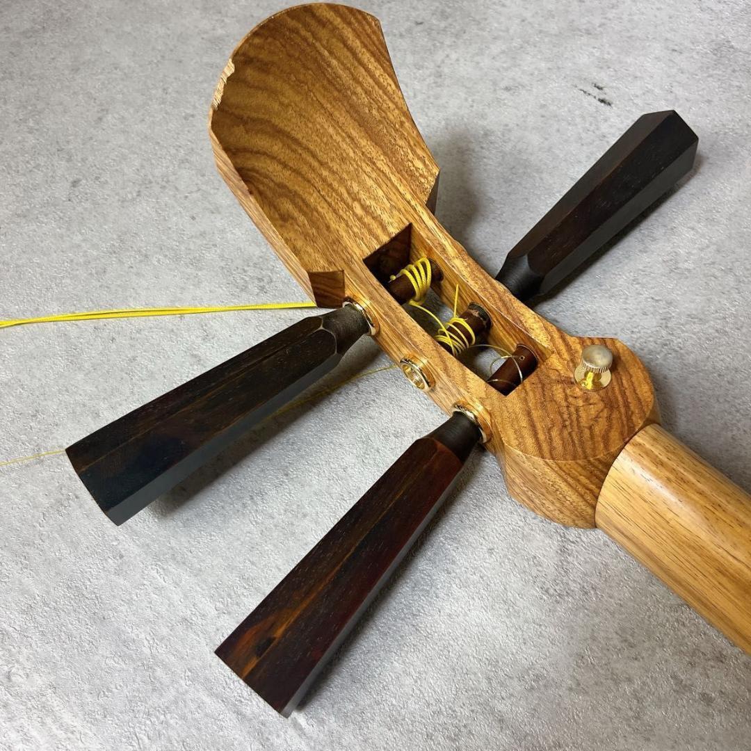 津軽 三味線 正寸 太棹 延棹 延べ棹 丸打胴 東さわり ケース バチ